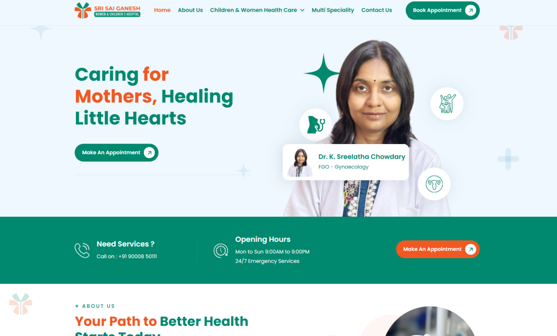 Naresh Hospital Website