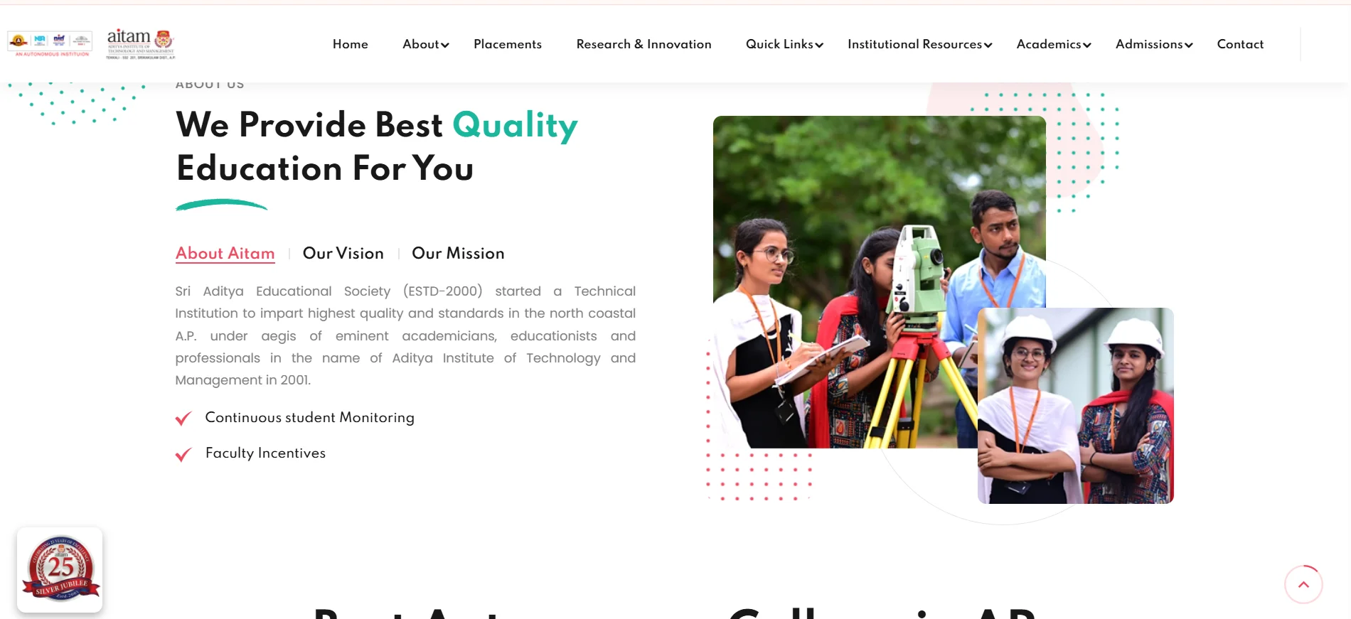 Meru International School Website Project