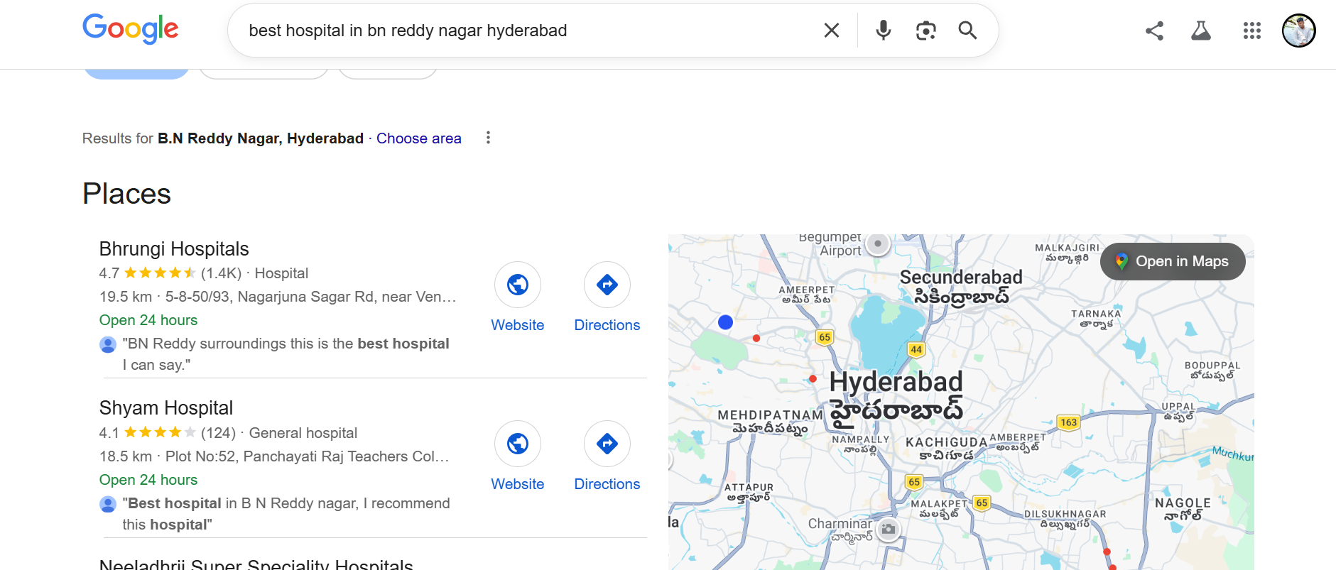 Hospital Website Traffic Growth
