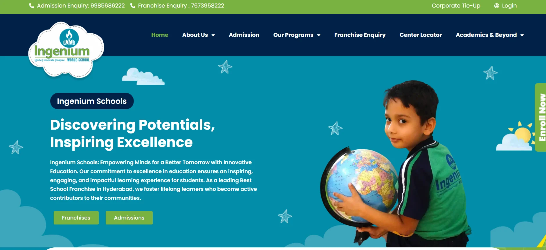 Meru International School Website Project