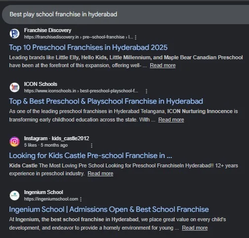 SEO Keyword Rankings Education