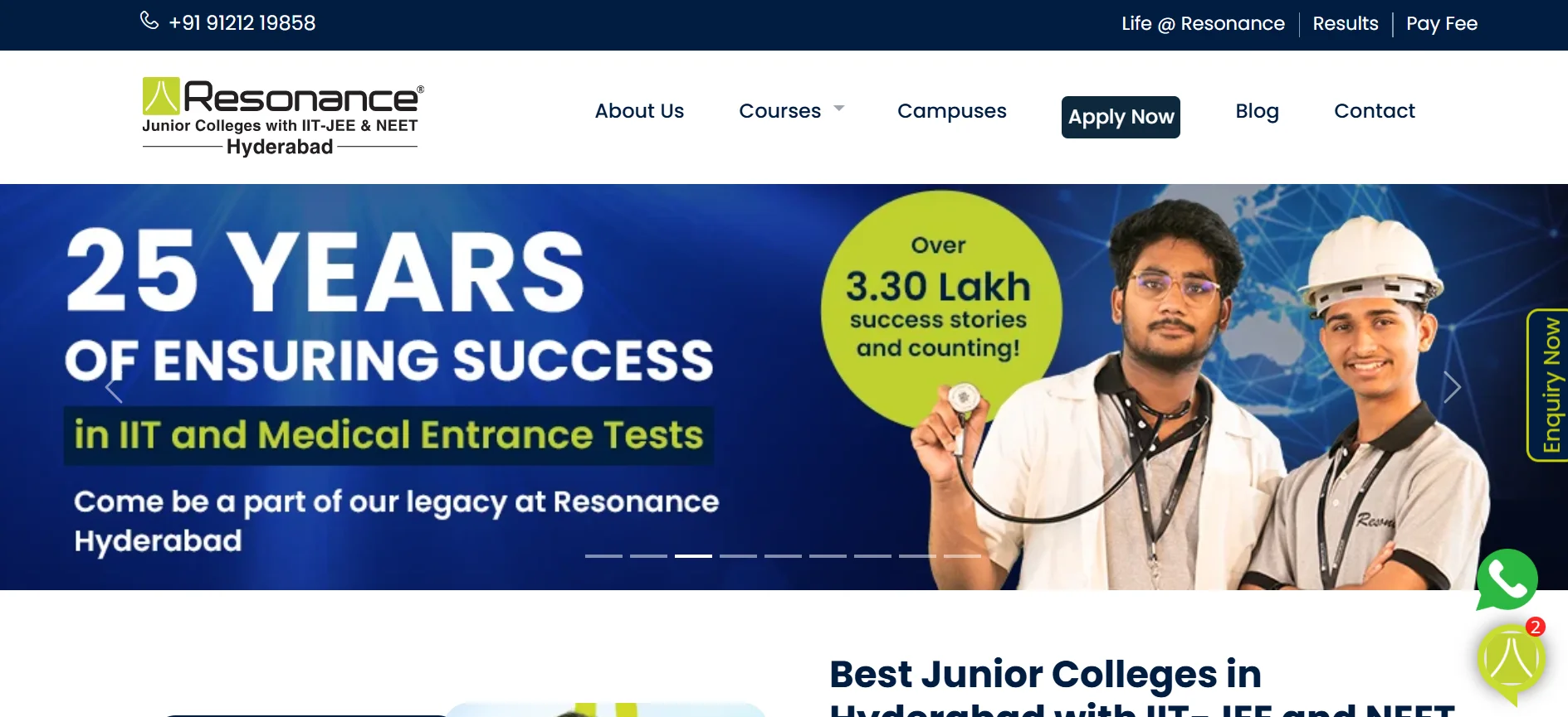 Meru International School Website Project