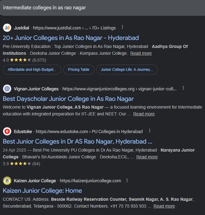 Education Website Traffic Growth