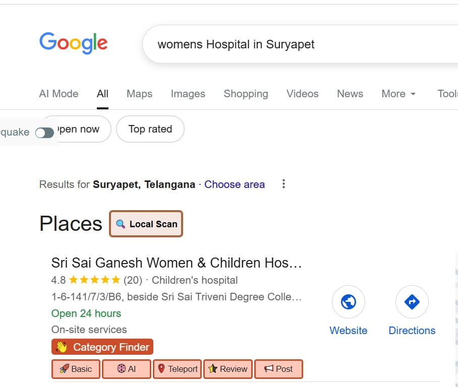 SEO Keyword Rankings suryapet