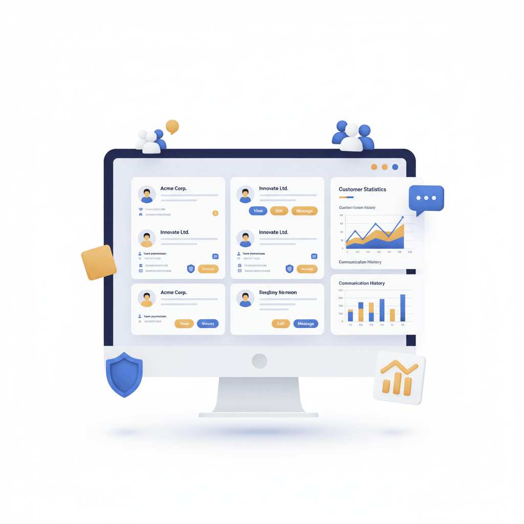 Customer Dashboard Illustration