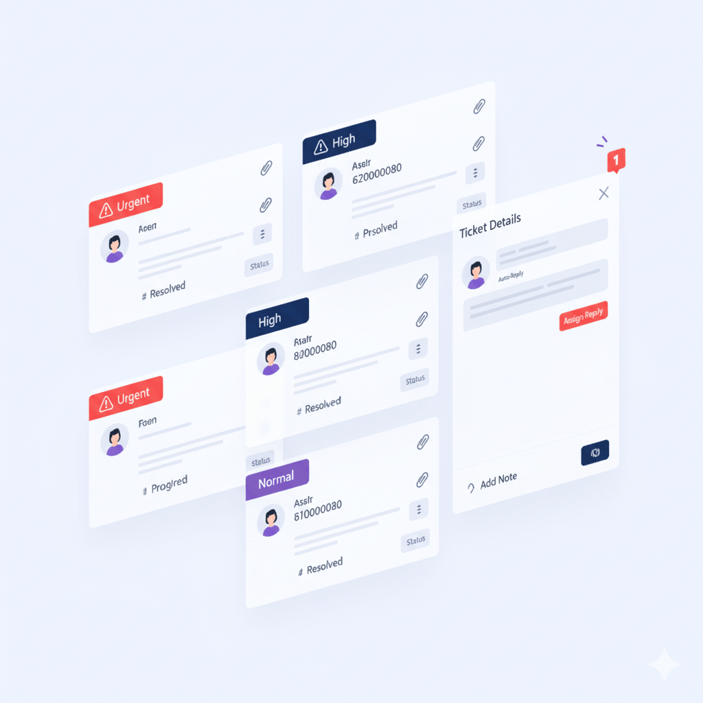 Tickets & Support Dashboard