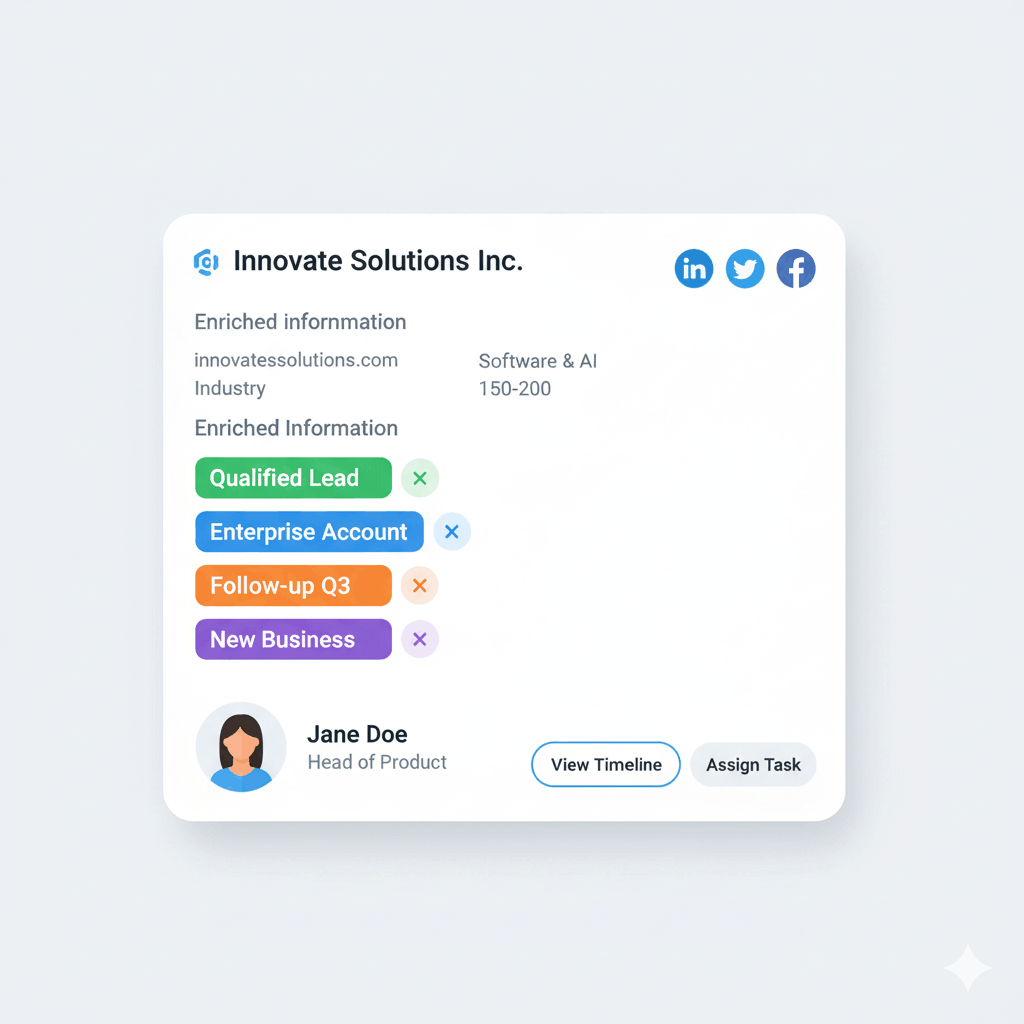 Lead Enrichment Dashboard