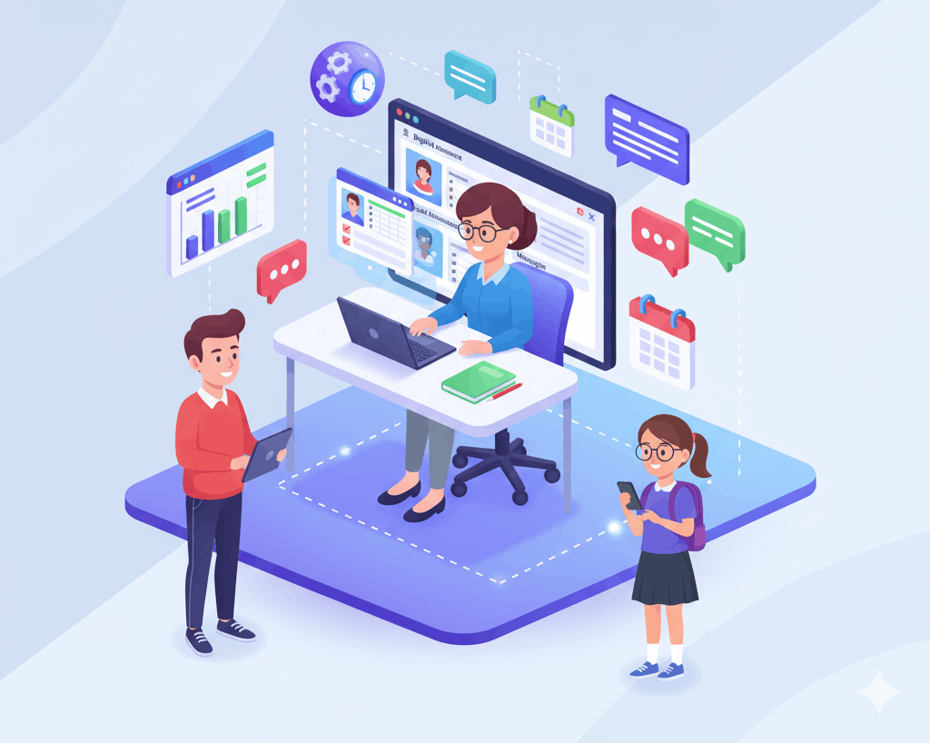 School Dashboard Illustration