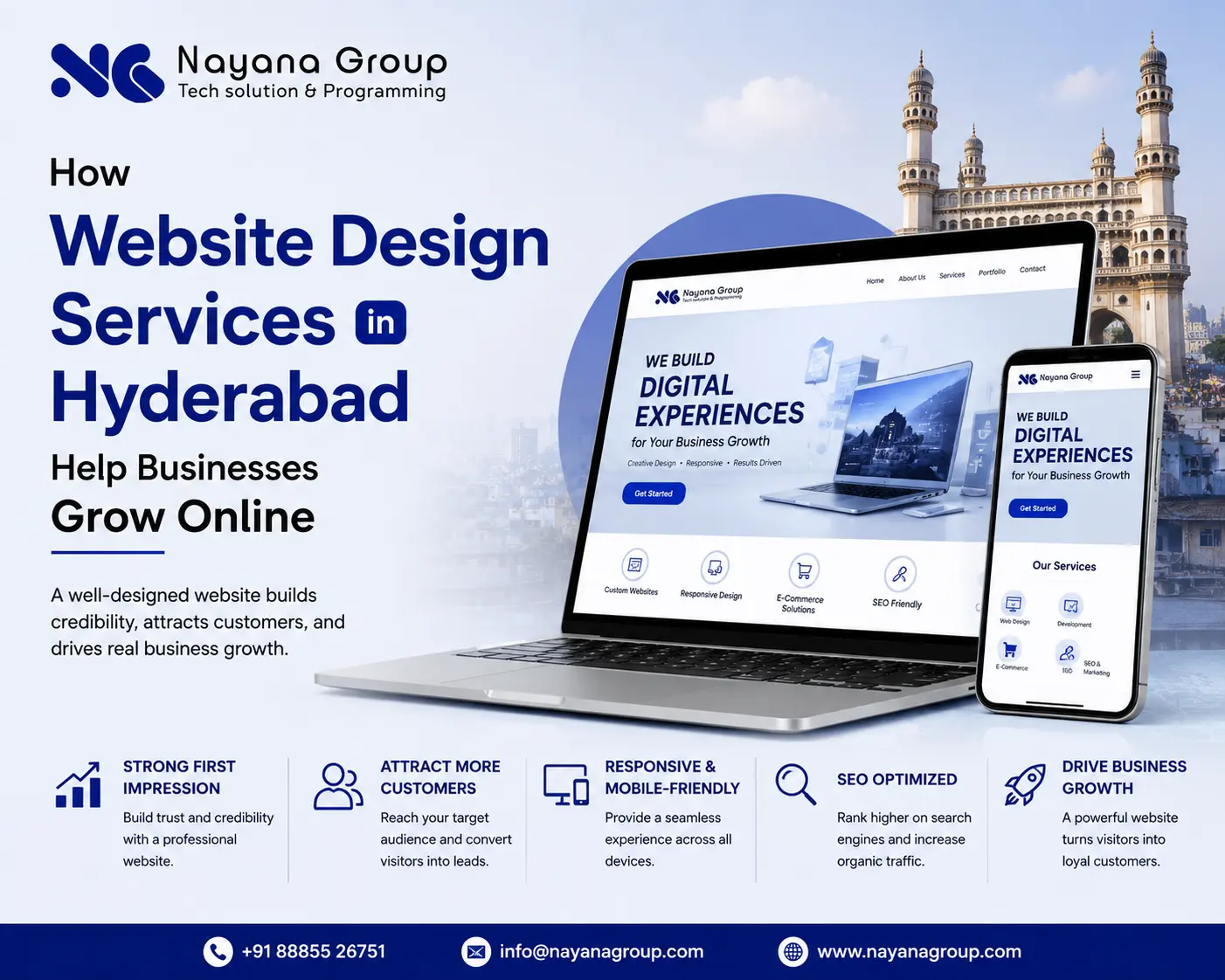 How Website Design Services in Hyderabad Help Businesses Grow Online