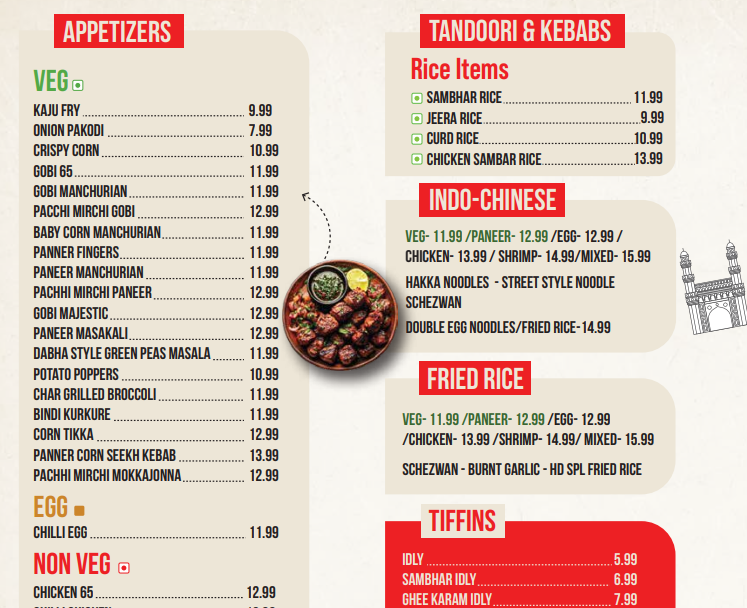 Cafe & Cloud Kitchen Menu Card