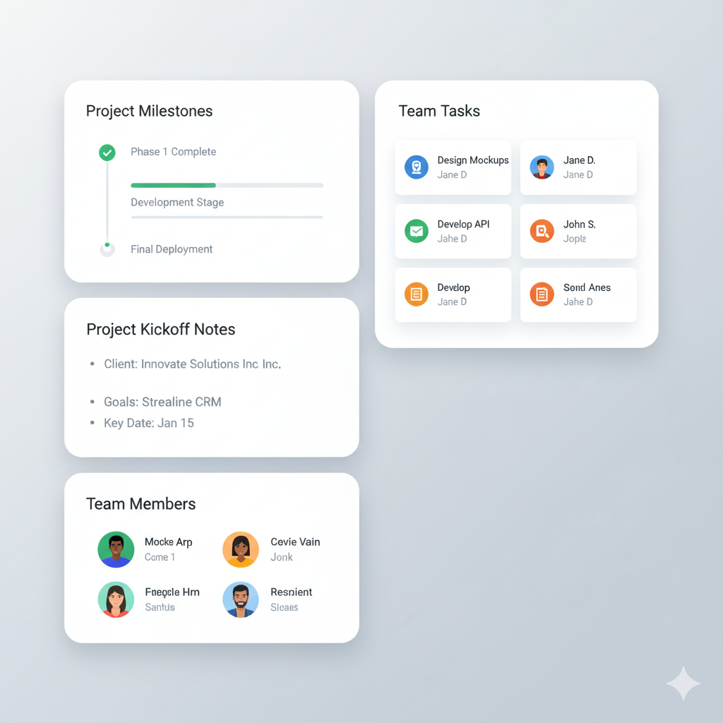 Project Kickoff Dashboard