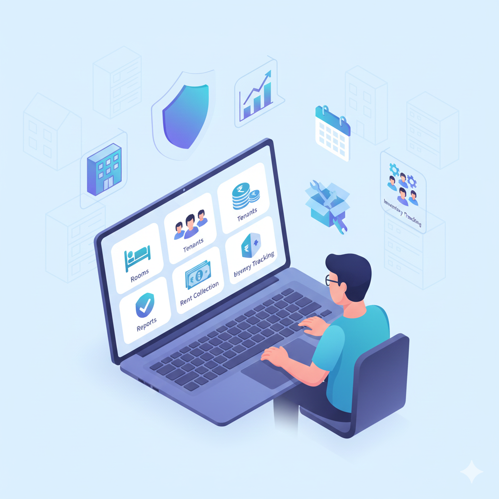 Hostel Management Illustration