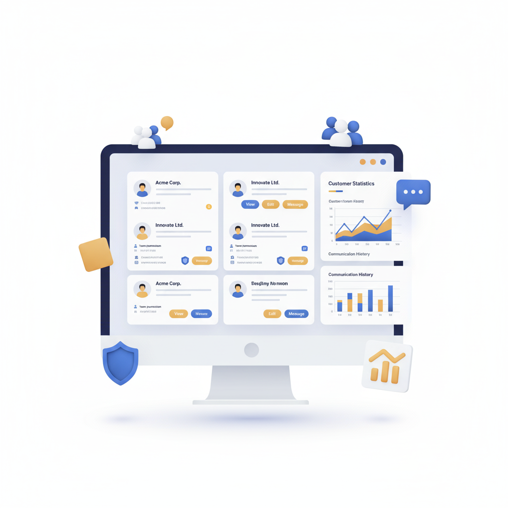 Customer Dashboard Illustration